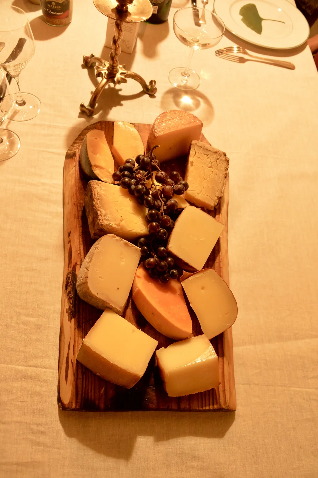 A cheese board at Laplanque